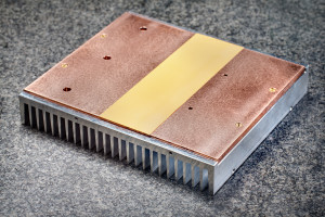 Heatsink, koperen spreader plate 